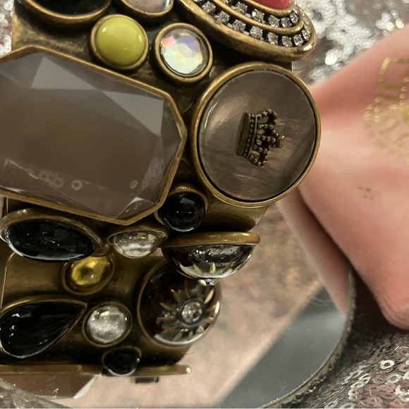 Vintage Juicy Couture Multicolor Gem Cuff Bracelet - Picture 6 of 11